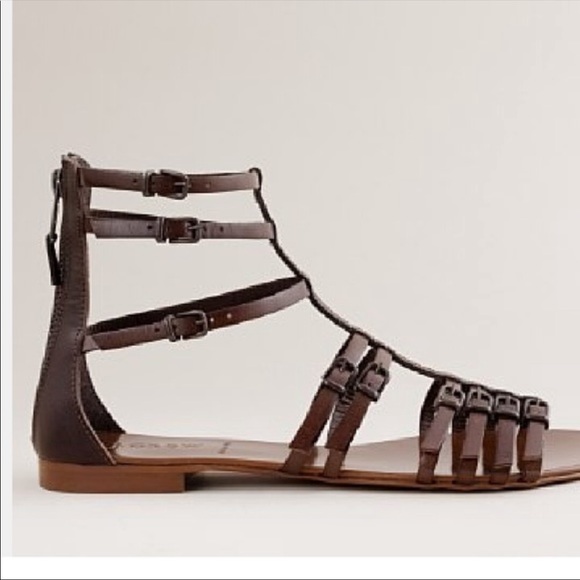 Talons Gladiateur J.Crew Milano - Taille 7 (US), Marron Cuir - NEUFS Sans Emballage